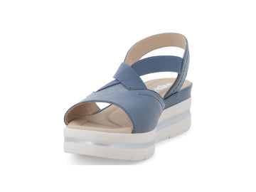 Melluso Sandalo Pelle Blu - Dettaglio punta 019243Q-258964