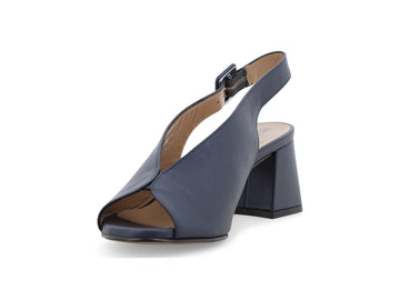 Melluso Sandalo Pelle Blu - Dettaglio punta N622Q-256945