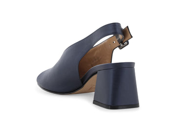 Melluso Sandalo Pelle Blu - Dettaglio tacco N622Q-256945