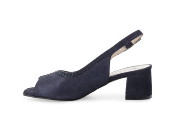 Melluso Sandalo Pelle Blu - Dettaglio laterale S633Q-260836