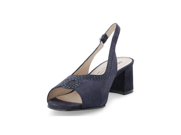 Melluso Sandalo Pelle Blu - Dettaglio punta S633Q-260836