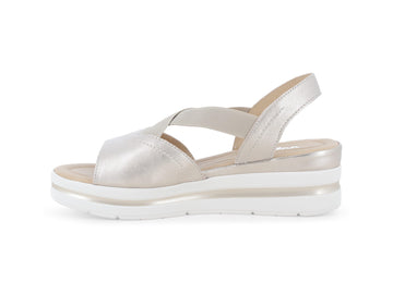 Melluso Sandalo Pelle Oro - Dettaglio laterale 019243Q-256030