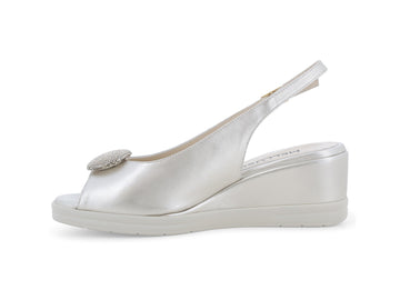 Melluso Sandalo Pelle Oro - Dettaglio laterale R80342Q-256293