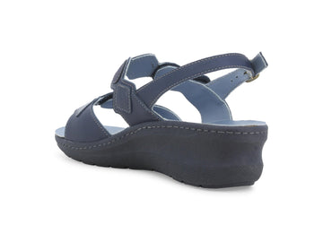 Melluso Sandalo Sintetico Blu - Dettaglio tacco K95232Q-261102