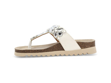 Melluso Sandalo Tessuto Bianco - Dettaglio laterale 018162Q-259569