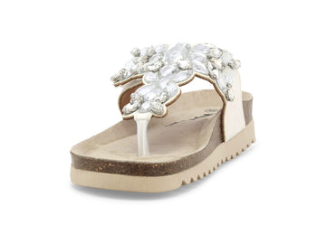 Melluso Sandalo Tessuto Bianco - Dettaglio punta 018162Q-259569