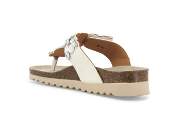 Melluso Sandalo Tessuto Bianco - Dettaglio tacco 018162Q-259569