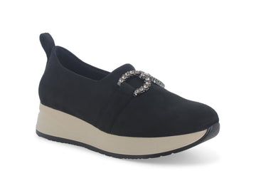 Melluso Elegant Elastic Slip-on Shoes Fabric Upper