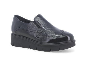 Melluso Women's Shoes Slip-on 2 Elastic Wedge Upper Patent