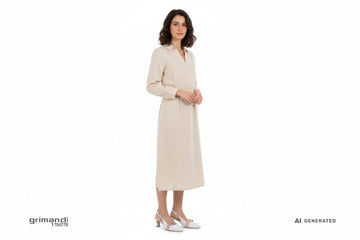 Outfit Lino Midi Melluso Bianche - AI-Generated Model