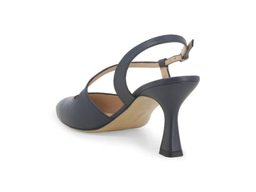 Melluso Slingback Pelle Blu - Dettaglio tacco E1634Q-257677