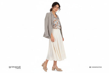Outfit Gonna Blazer Melluso Traforata - AI-Generated Model