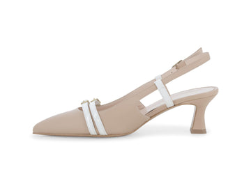 Melluso Slingback Pelle Bianco - Dettaglio laterale E1690Q-260404