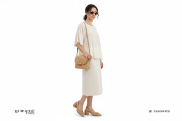 Outfit Gonna Midi Rafia Melluso - AI-Generated Model