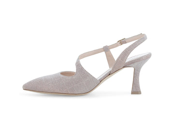 Melluso Slingback Tessuto Rosa - Dettaglio laterale E1634Q-256994