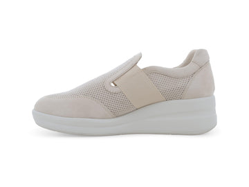 Melluso Sneaker Camoscio Beige - Dettaglio laterale R20255Q-257644