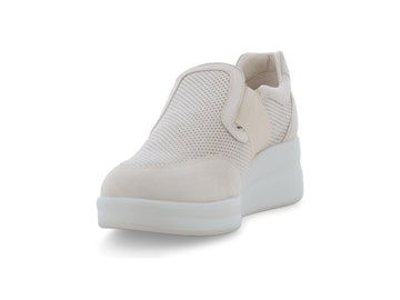 Melluso Sneaker Camoscio Beige - Dettaglio punta R20255Q-257644
