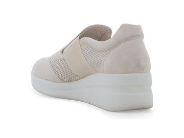Melluso Sneaker Camoscio Beige - Dettaglio tacco R20255Q-257644