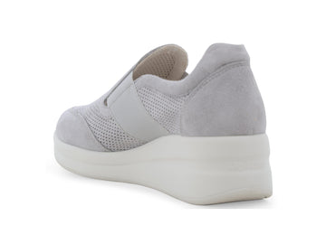 Melluso Sneaker Camoscio Grigio - Dettaglio tacco R20255Q-260652