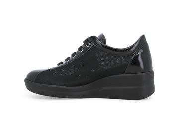 Melluso Sneaker Tessuto Nero - Dettaglio laterale R20252Q-260655