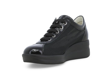 Melluso Sneaker Tessuto Nero - Dettaglio punta R20252Q-260655