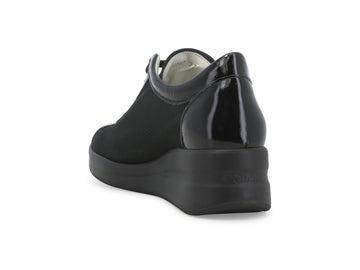 Melluso Sneaker Tessuto Nero - Dettaglio tacco R20252Q-260655