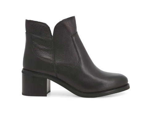 Melluso Elegant Brown Leather Ankle Boot with Monoblock Heel