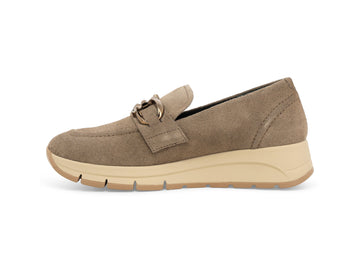 Melluso Mocassini Camoscio Beige - Dettaglio laterale R25089Q-264193