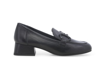 Melluso Donna Mocassini Made in Italy Tacco Basso Tomaia Pelle Nera V5203-240239