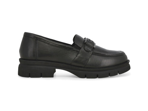 Melluso Mocassino Casual Nero in Pelle con Suola Chunky 034353-249719