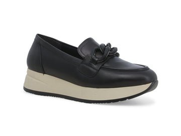 Melluso Loafers Fall Winter Chain Detail Leather Upper
