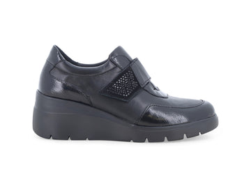 Melluso Mocassini Donna in Pelle Nera con Zeppa K55303-261409