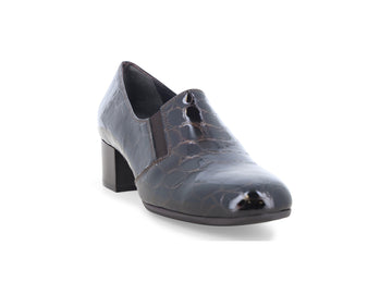 Calzature Melluso Donna eleganti: mocassini in vernice marrone X5372Q-264950