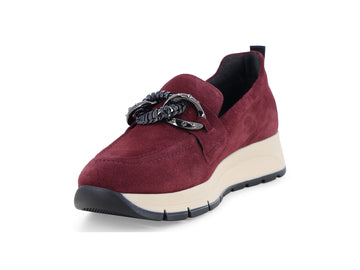Melluso Mocassino Camoscio Bordeaux - Dettaglio punta R25102-261887