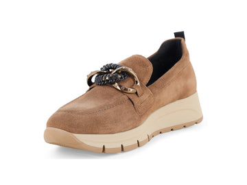 Melluso Mocassino Camoscio Marrone - Dettaglio punta R25102-262601