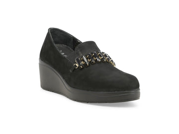 Calzature Melluso Donna comode: mocassini in camoscio nero K53005Q-265185