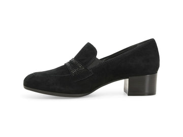 Melluso Mocassino Camoscio Nero - Dettaglio laterale X5336Q-264966