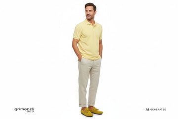 Outfit Weekend Mocassino Giallo - AI-Generated Model