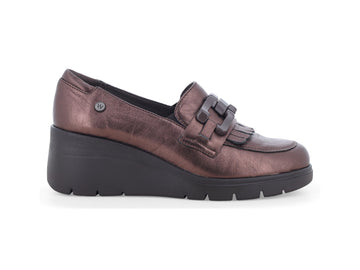 Melluso Mocassini Donna in Pelle Bronzo con Zeppa K55302-261412