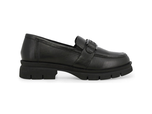 Melluso Mocassini Donna in Pelle Nera 034353Q-265058