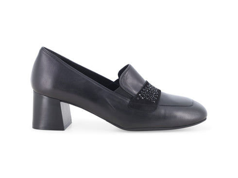 Melluso Mocassini Donna in Pelle Nera con Strass X5366-262472
