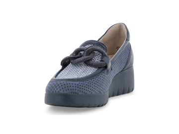 Melluso Mocassino Pelle Blu - Dettaglio punta K55480-256065