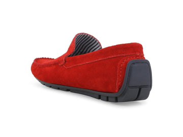 Melluso Mocassino Camoscio Rosso - Dettaglio tacco U16017Q-255238