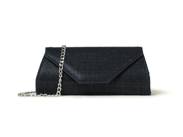 Melluso Pochette da Cerimonia in Tessuto Blu Galassia bj034z-245068