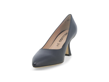 Melluso Décolleté Pelle Blu - Dettaglio punta D160Q-257683