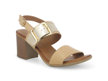 Melluso Women's Comfortable Sandals High Heel Leather Upper
