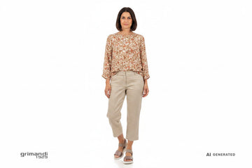 Outfit Capri Melluso K60112BK Bronzo - AI-Generated Model