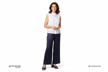 Outfit Serata Melluso S633Q Blu Notte donna 58 - AI-Generated Model