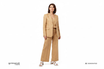 Outfit Ufficio Melluso S453 Bianco Multi-fascia donna 50 - AI-Generated Model