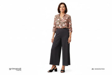 Outfit Palazzo Melluso S633Q Nero Strass donna 58 - AI-Generated Model